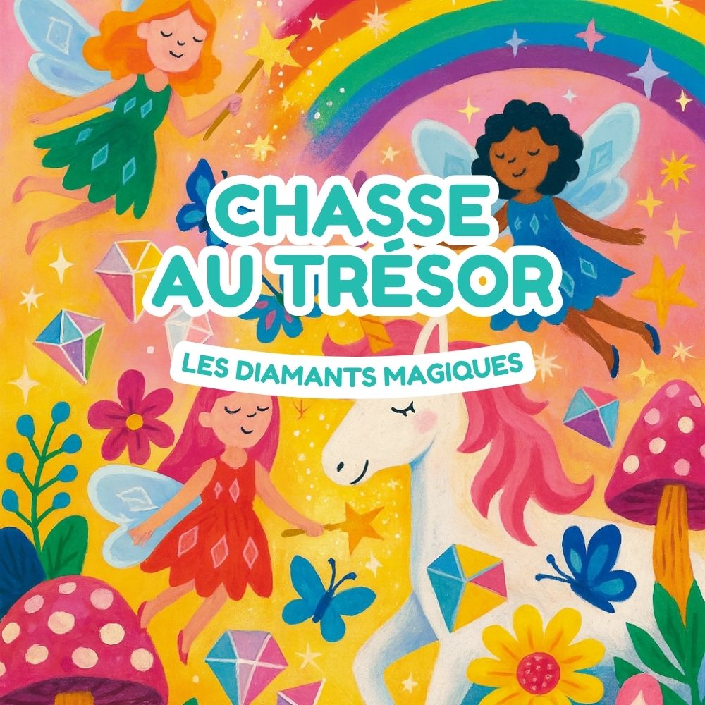 chasse au tresor diamants magiques 4 5 ans