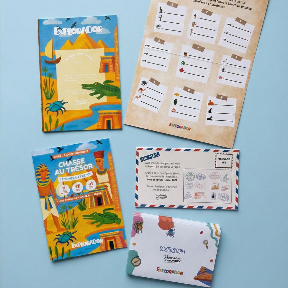 Chasse au trésor enfant 6-8 ans - Tombeau Disparu - Coffret prêt à jouer