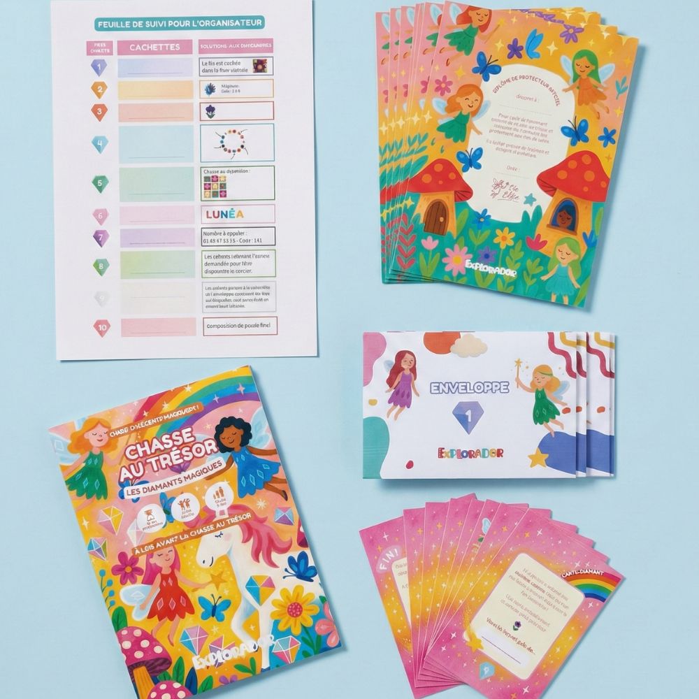 Coffret chasse au trésor - Les diamants magiques - 4/5 ans