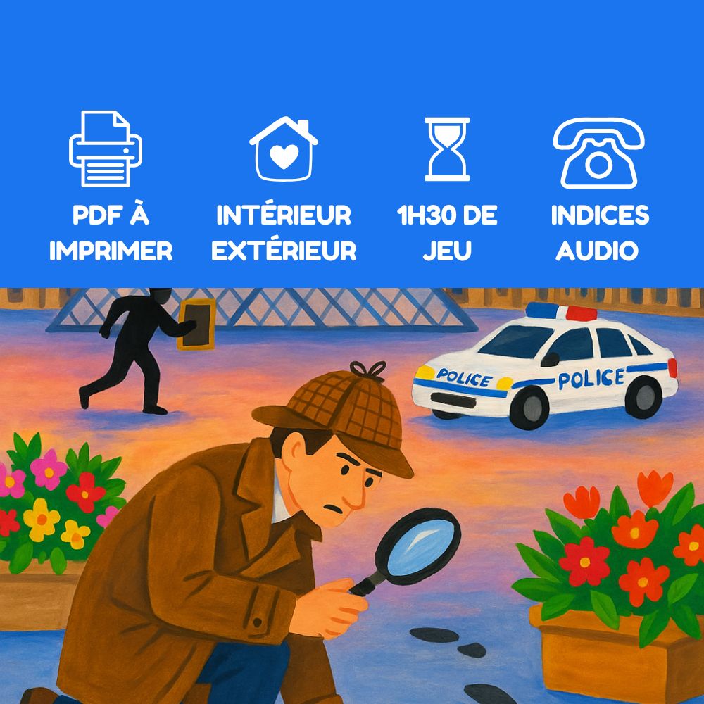kit digital escape game louvre 12 14 ans