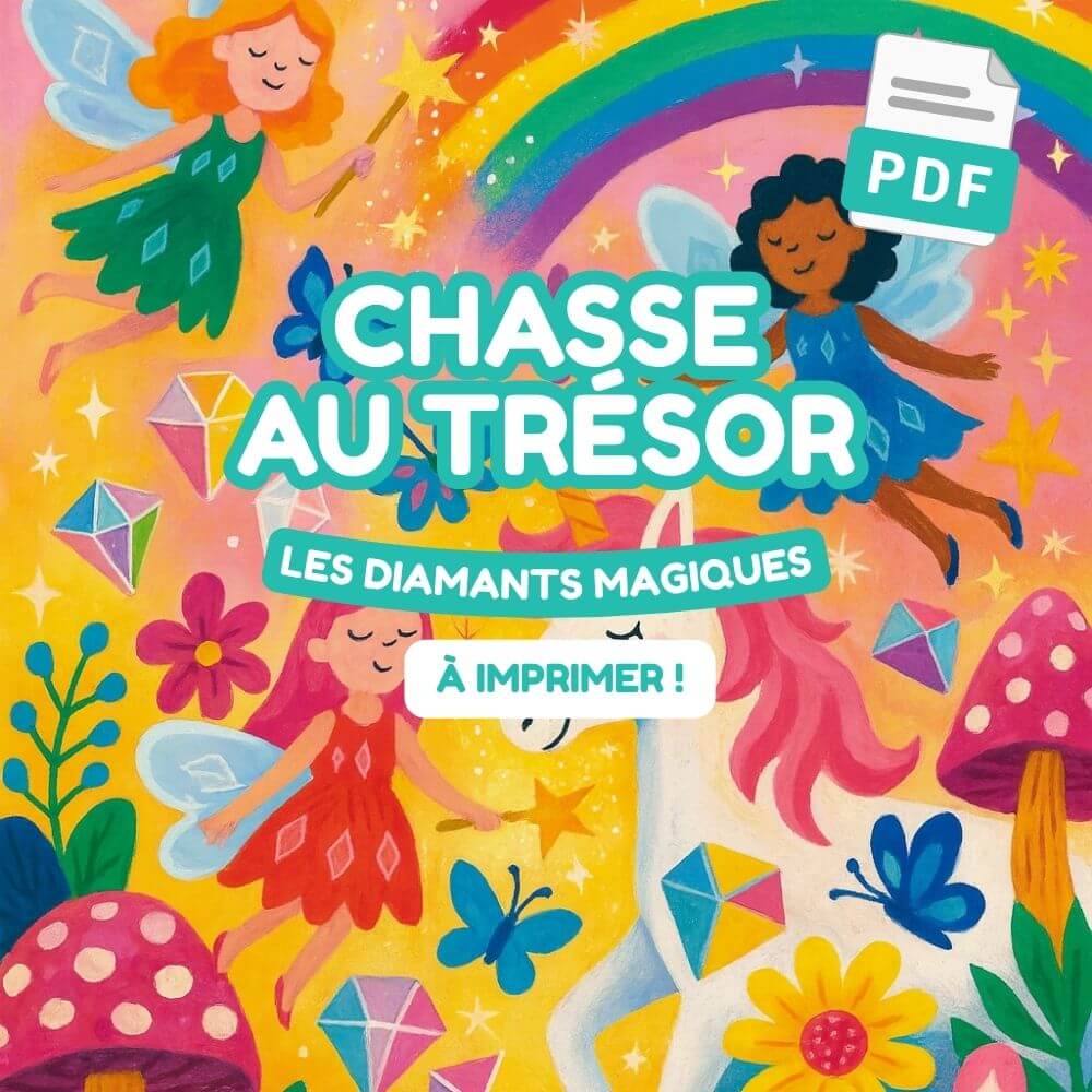pdf chasse au tresor fees licorne diamants magiques enfants explorador