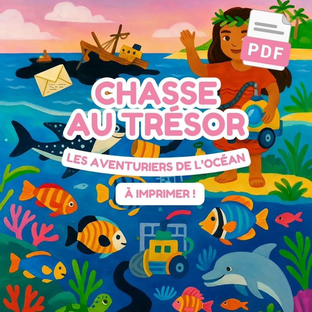 chasse au tresor ocean aventuriers pdf a imprimer enfants explorador