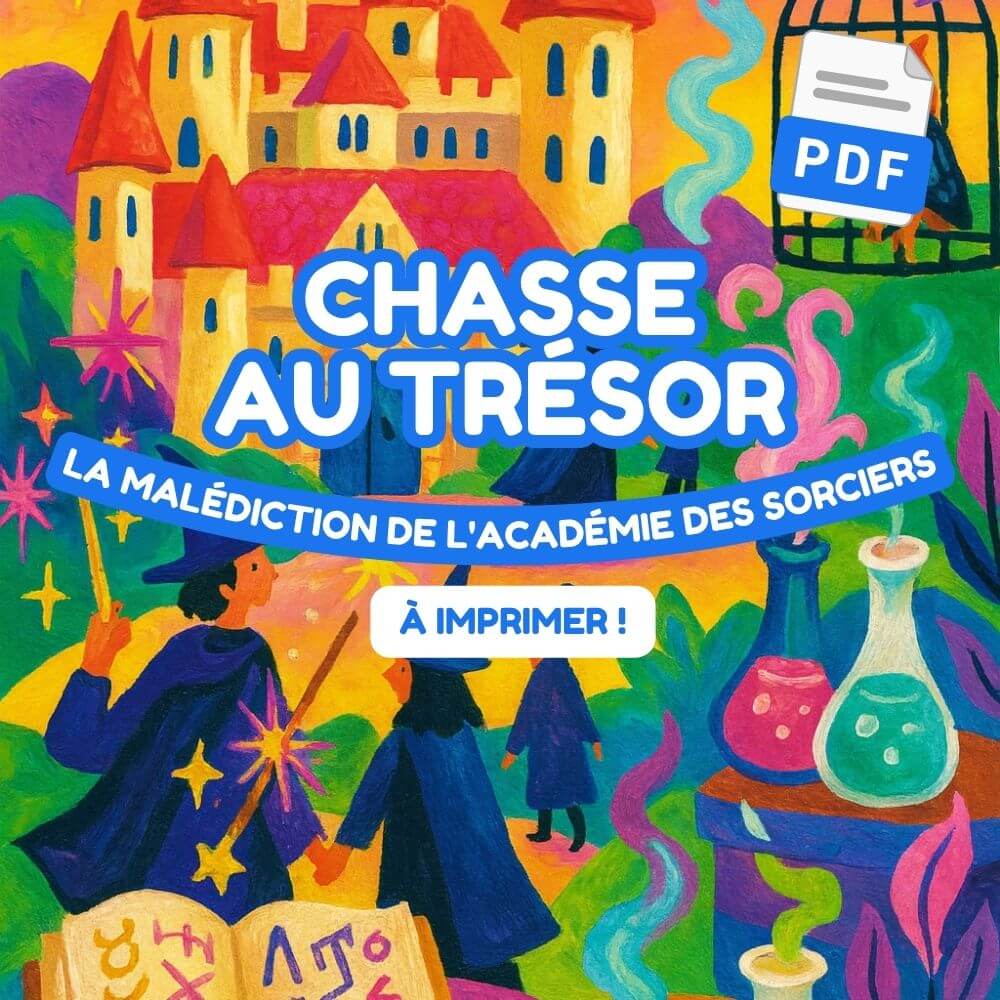 pdf chasse au tresor sorciers ecole magie enfants explorador