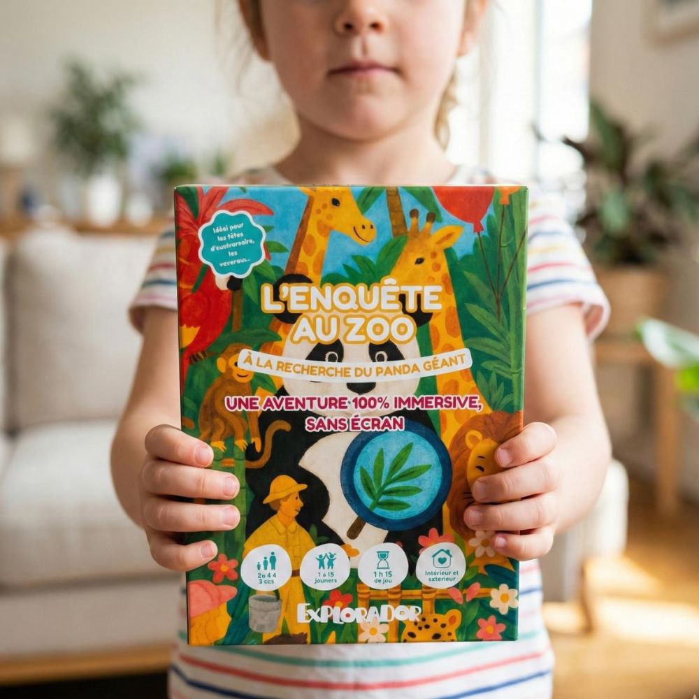 Chasse au trésor enfant 4-5 ans - Panda Géant - Coffret prêt à jouer | Explorador