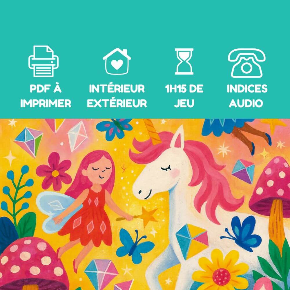 pdf chasse au tresor fees licorne diamants magiques enfants explorador