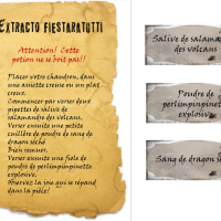 parchemin potion magique printable