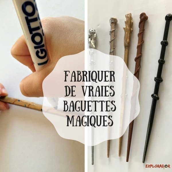 fabriquer baguette magique facile
