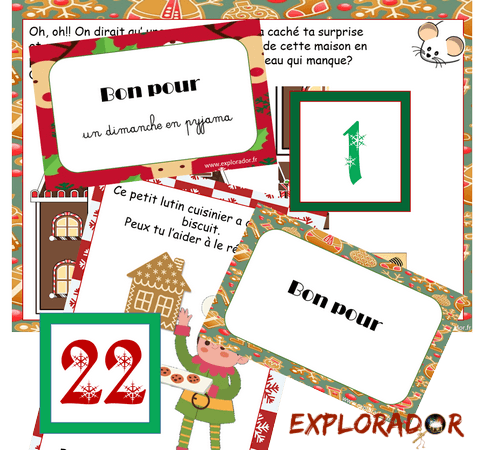 calendrier avent original activites imprimer