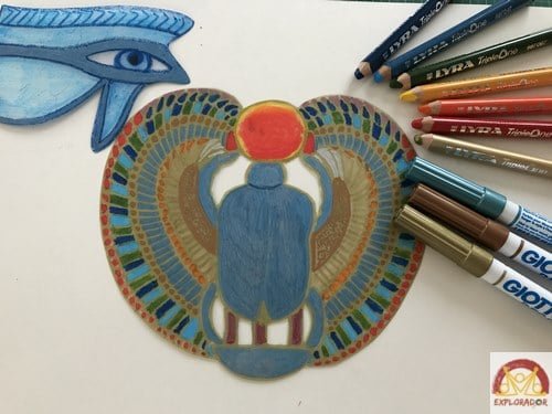 imprimer modele pendentif egyptien plastique fou