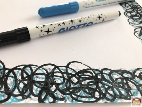 colorier cadre pour baguette magie papier