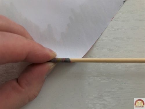 enrouler papier baguette magique