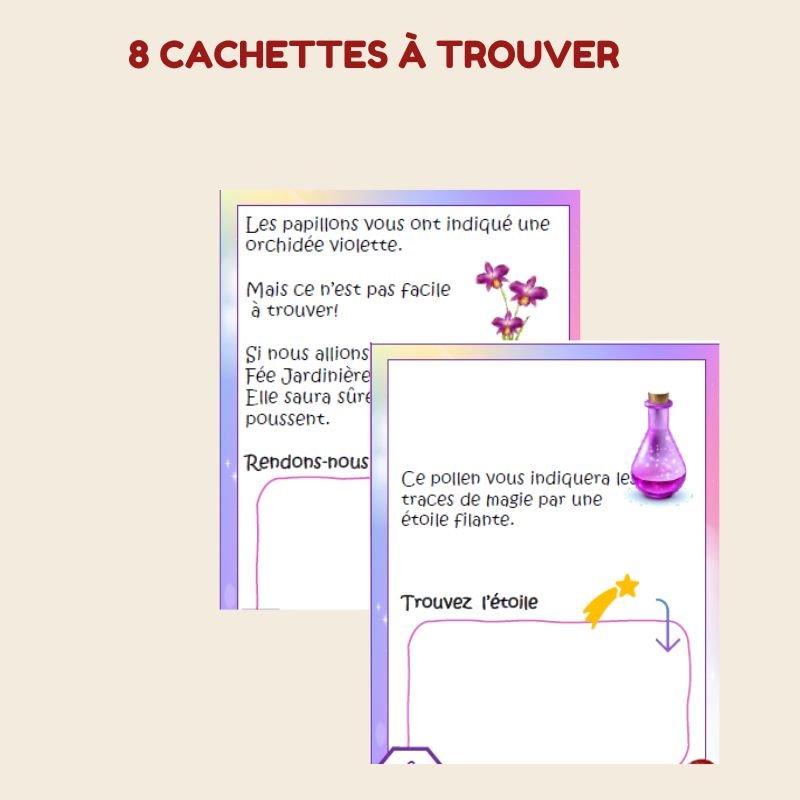 chasse au tresor fees cachettes