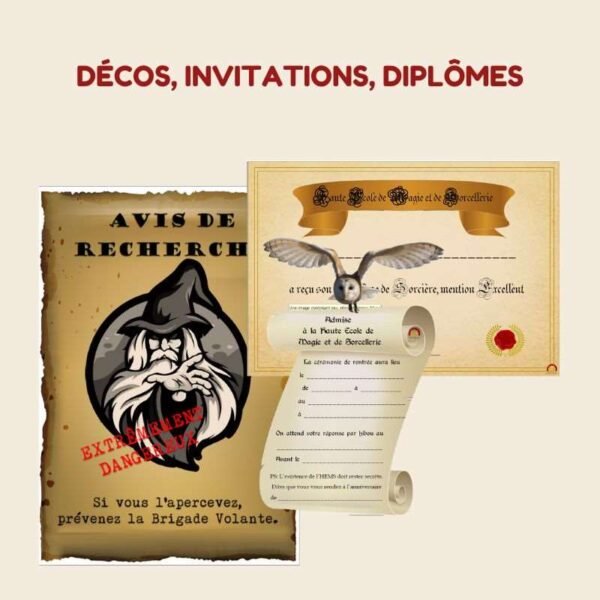 deco chasse tresor sorciers