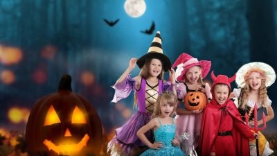 chasse au tresor halloween enfants deguises