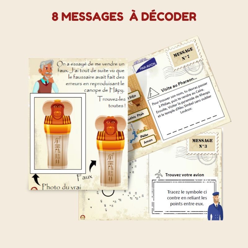 jeu messages egypte