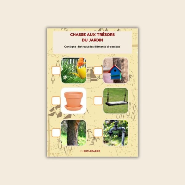chasse au tresor gratuite jardin