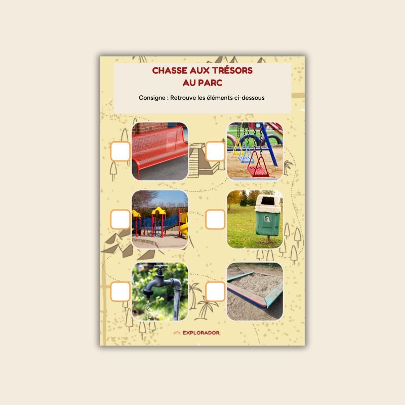 chasse au tresor gratuite parc