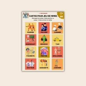 jeu mime metier primaire