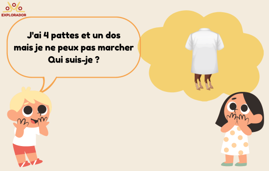 deux enfants jouent aux devinettes pattes et dos