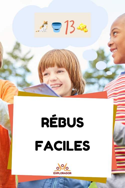 enfants qui jouent aux rébus faciles