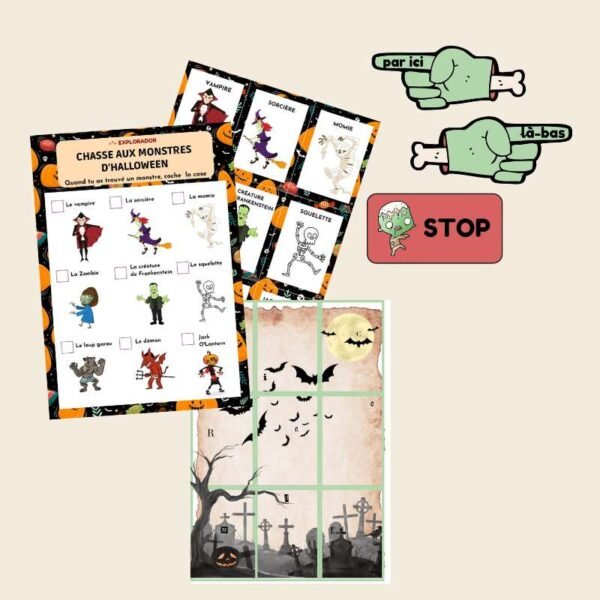 jeu chasse au trésor halloween