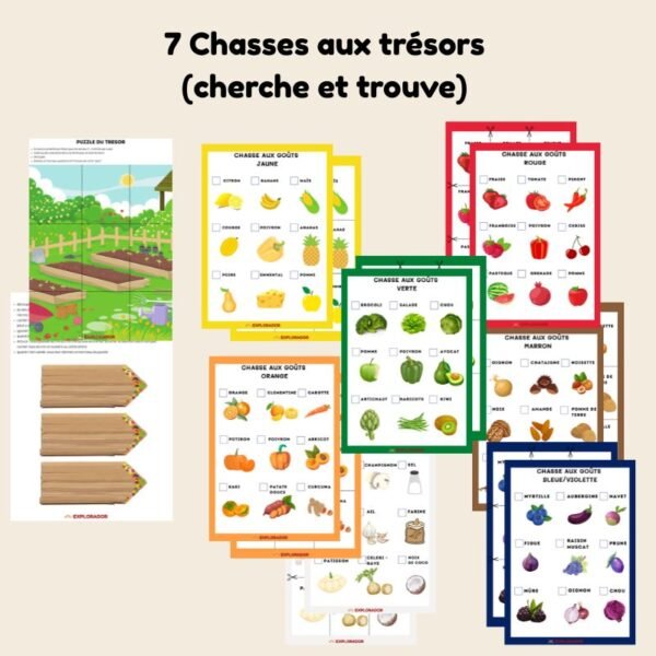 chasse aux tresors fruits et légumes