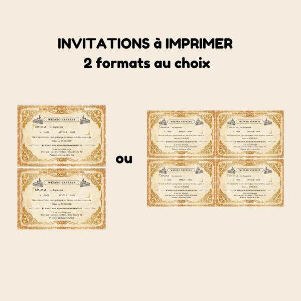 format invitations anniversaire sorciers