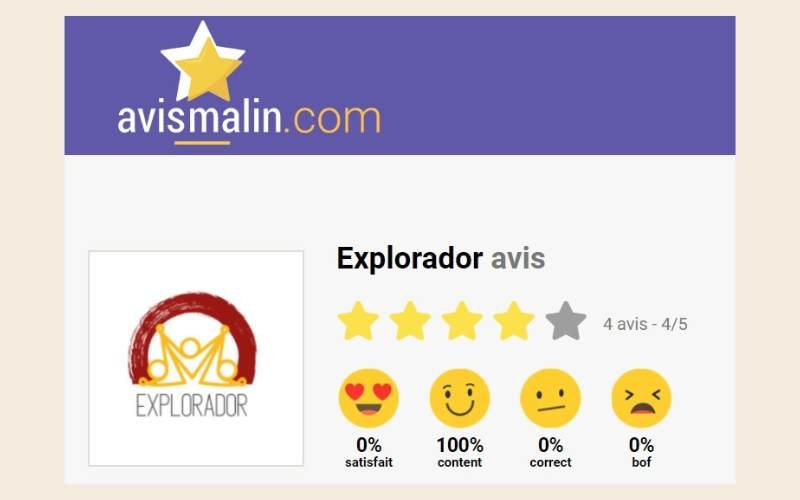 avis explorador client